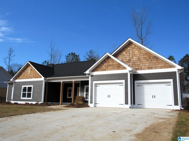 view of front of home featuring a garage