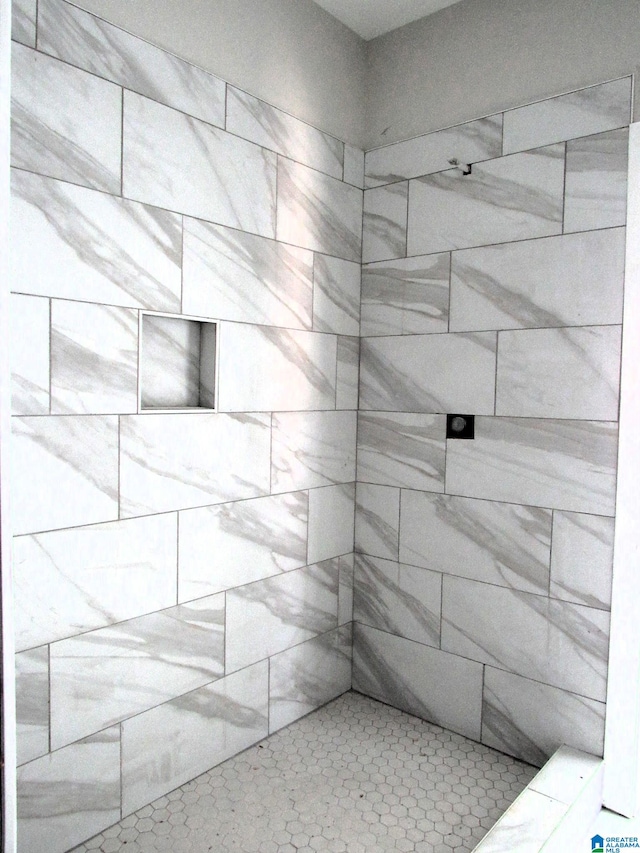 bathroom with a shower