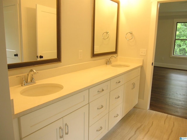 bathroom featuring vanity