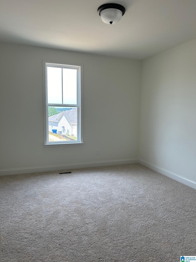 view of carpeted empty room