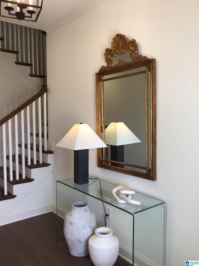501 Ramsgate Dr, Alabaster, AL 35114 - detailed view of wood finished floors and baseboards