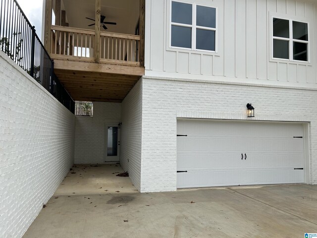 view of basement