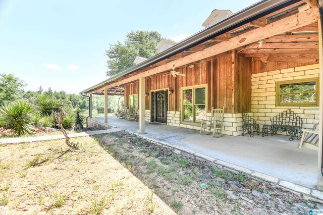 exterior space featuring a patio