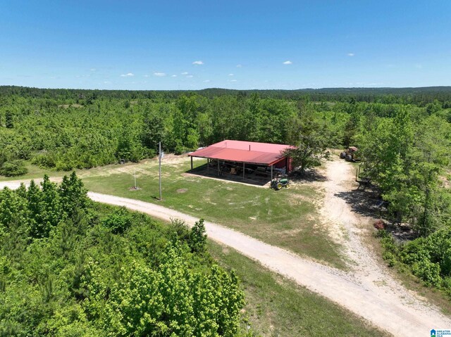 view of aerial view