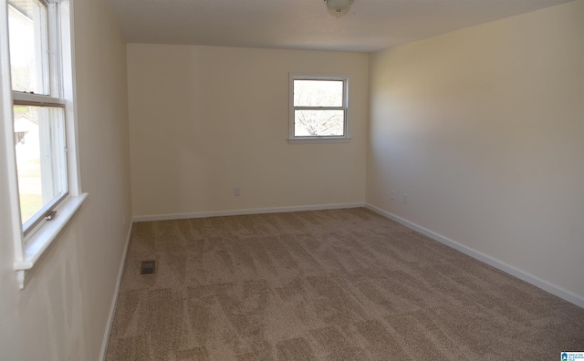 view of carpeted empty room