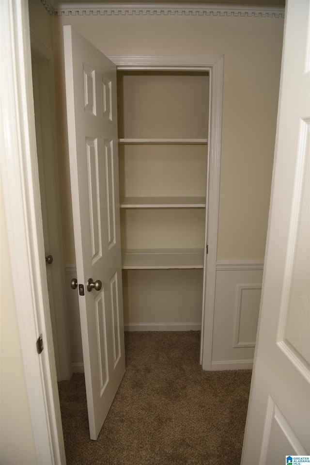 view of closet