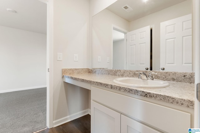 bathroom with vanity