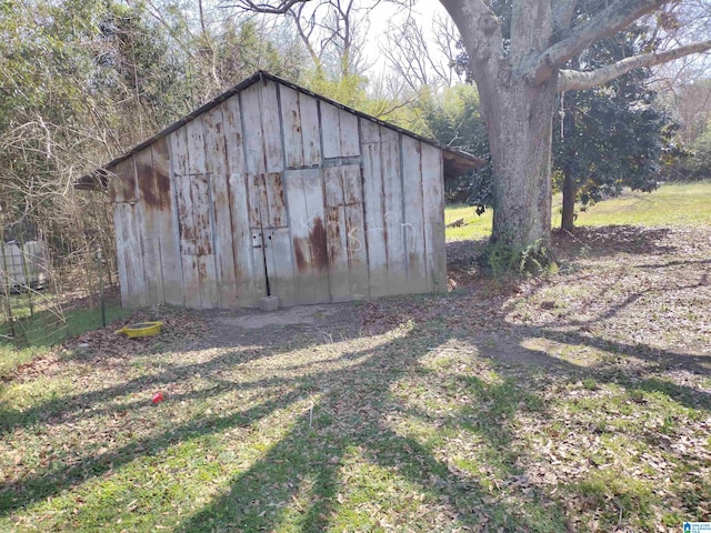 view of shed / structure