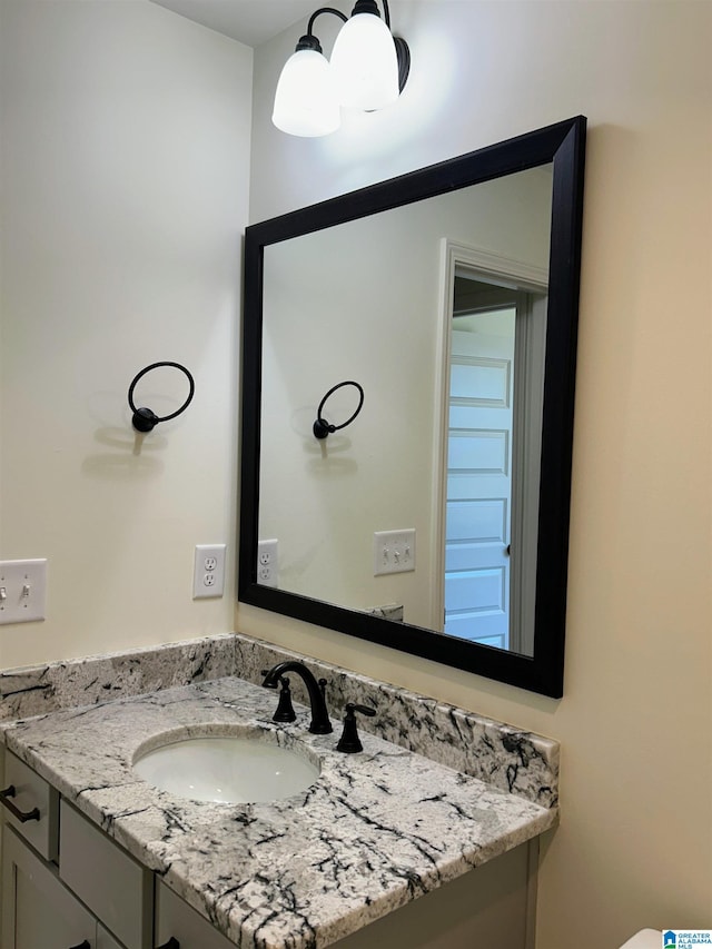 bathroom featuring vanity