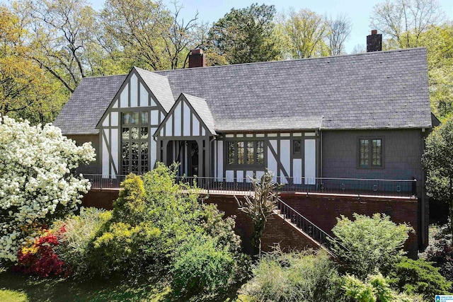 view of tudor house