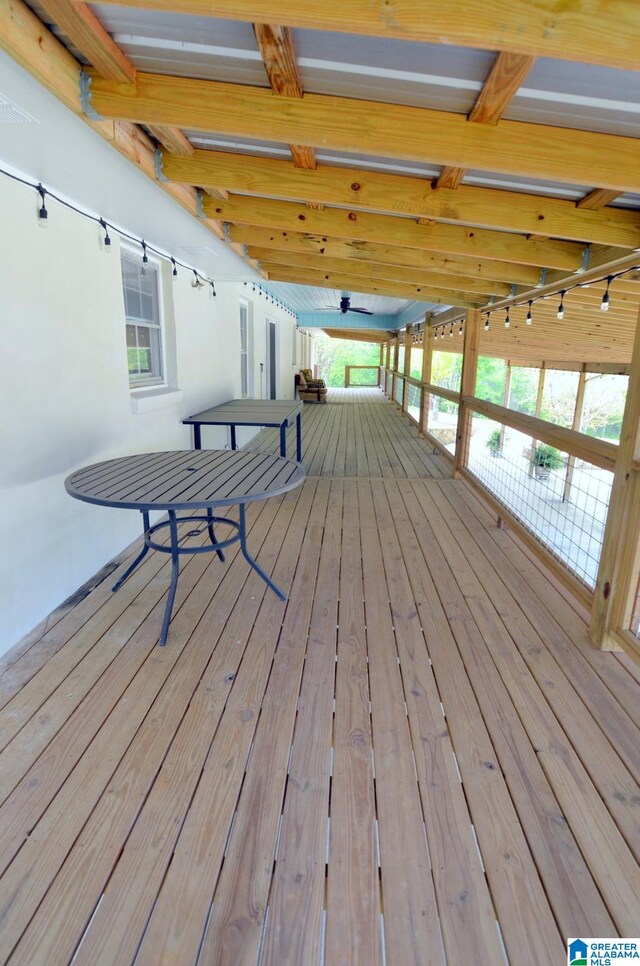 view of wooden terrace