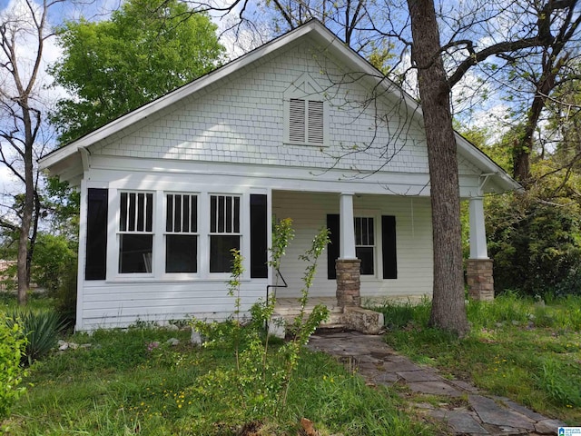 bungalow-style home with covered porch