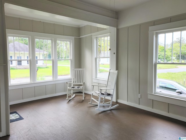 sunroom with a wealth of natural light