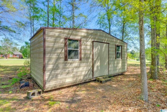 view of shed / structure