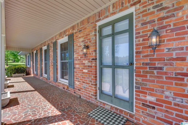 view of patio with covered porch