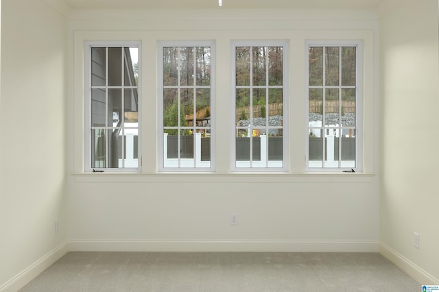 view of carpeted empty room