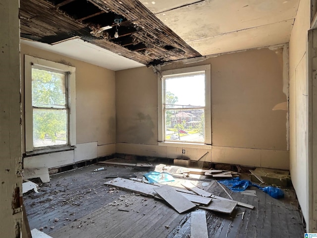 miscellaneous room featuring a wealth of natural light