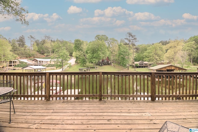 view of wooden terrace