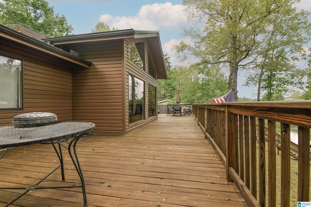 view of wooden terrace