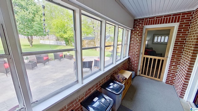 view of sunroom / solarium