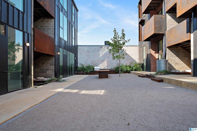 view of community featuring a patio area