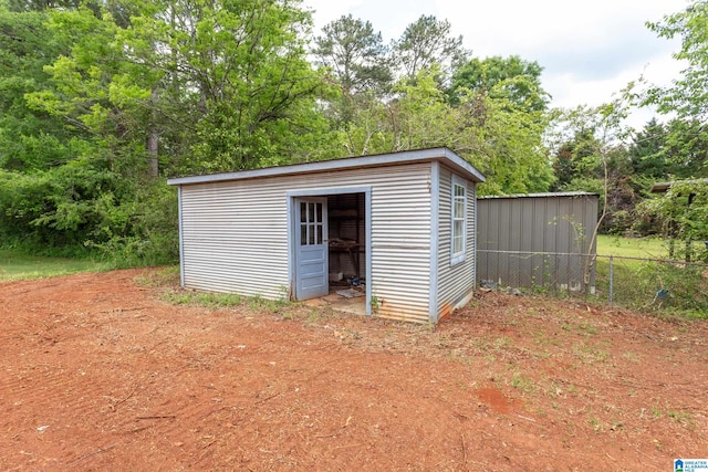 view of outdoor structure