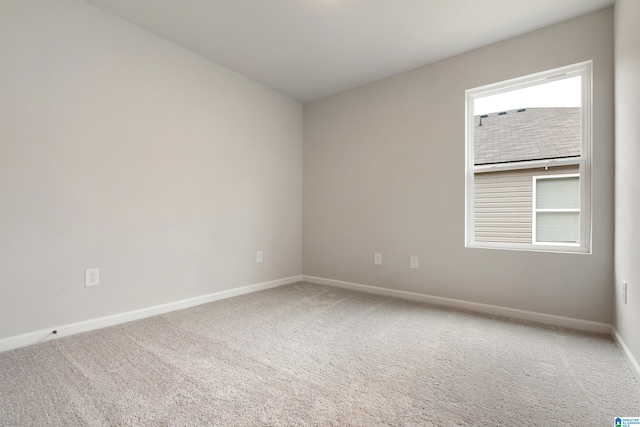 spare room with carpet floors