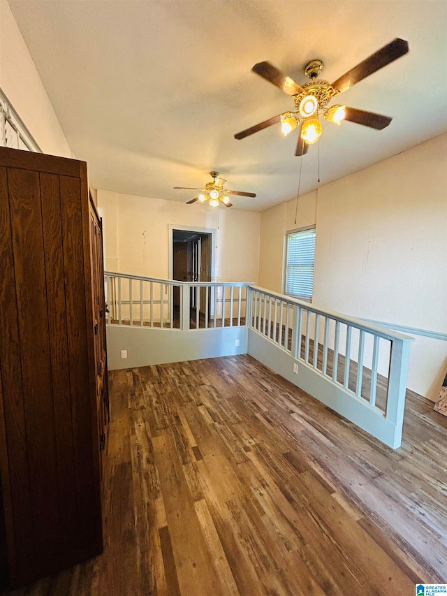 empty room featuring hardwood / wood-style floors