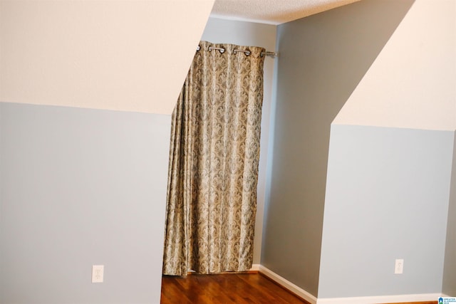 interior space with hardwood / wood-style flooring