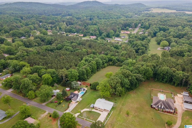 view of aerial view