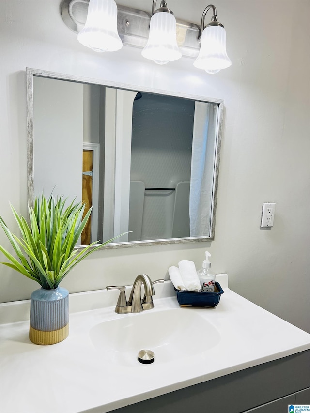 bathroom featuring vanity