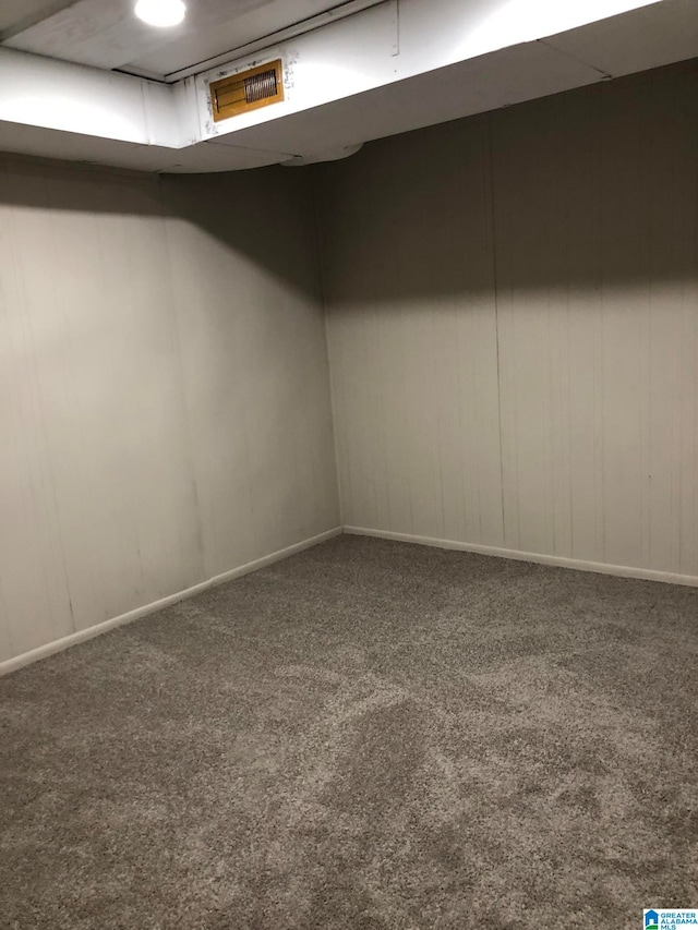 view of carpeted empty room