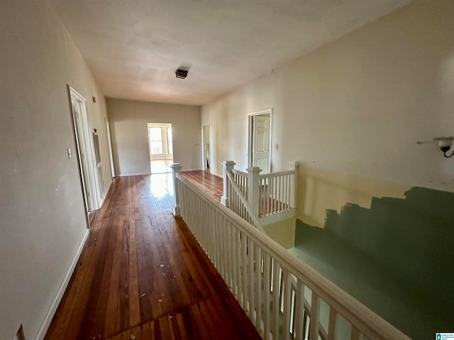 hallway featuring hardwood / wood-style floors