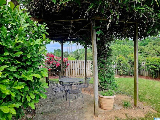 view of patio