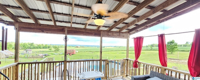 view of sunroom