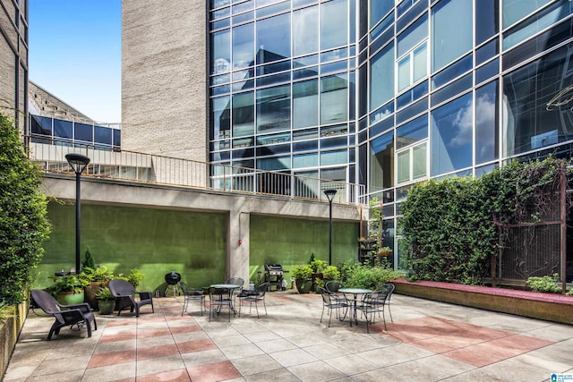 view of patio / terrace featuring grilling area