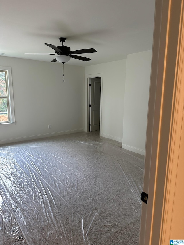 view of carpeted empty room