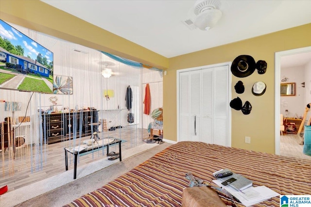 interior space featuring hardwood / wood-style flooring