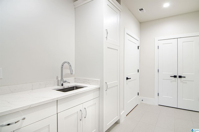 laundry room with sink