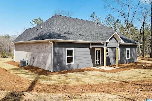 8611 Shady Trl, Helena, AL 35022 - back of property with central AC and roof with shingles