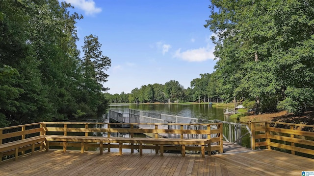 8611 Shady Trl, Helena, AL 35022 - dock area featuring a deck with water view