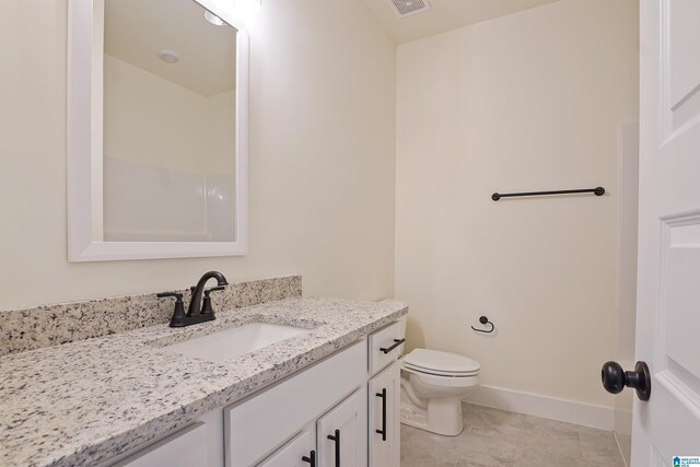 8611 Shady Trl, Helena, AL 35022 - bathroom featuring vanity, toilet, and baseboards