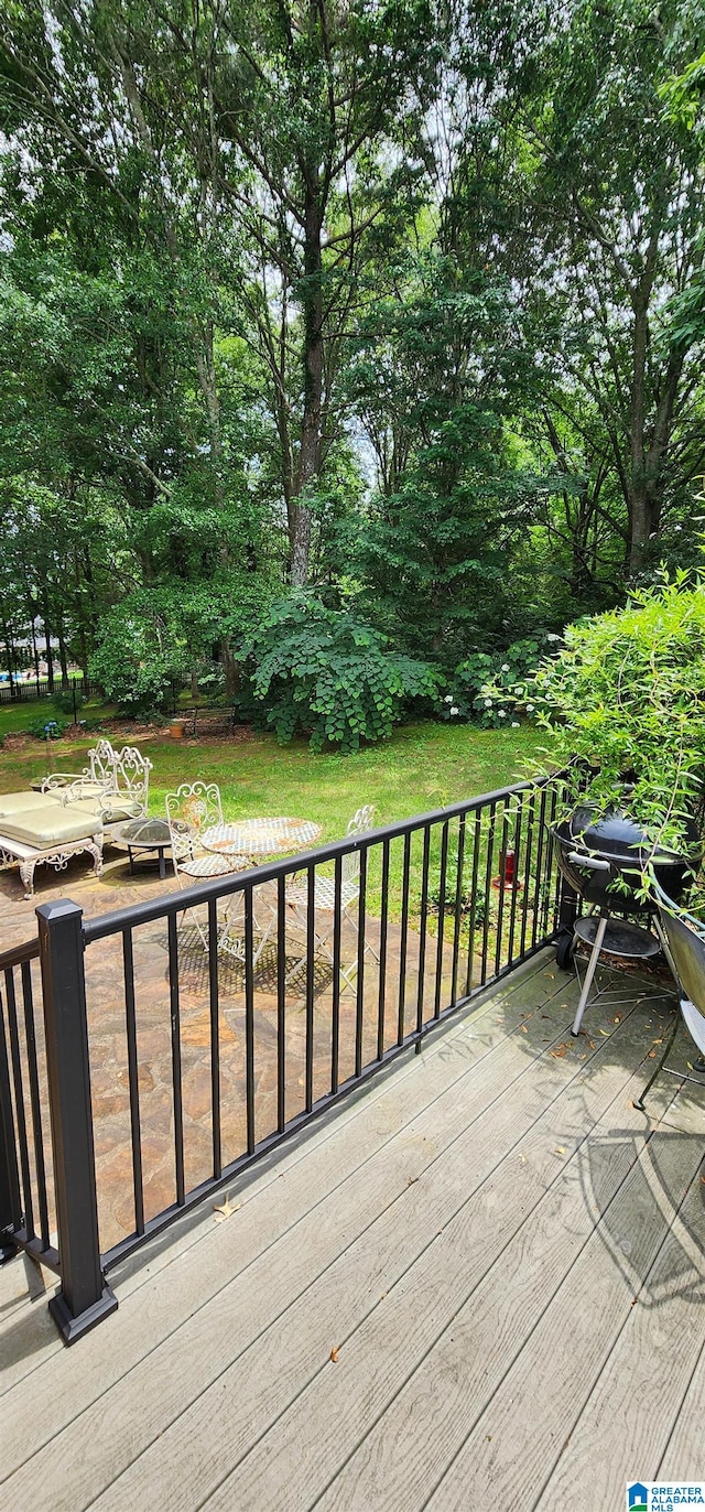 view of wooden terrace