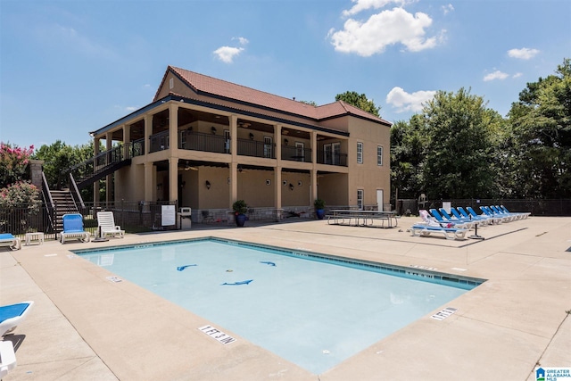 view of pool