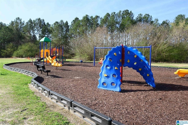 view of jungle gym