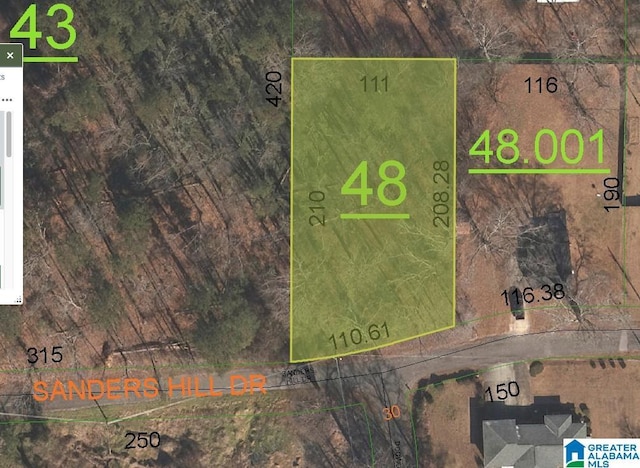 505 Sanders Hill Dr, Weaver AL, 36277 land for sale