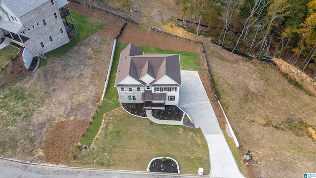 birds eye view of property