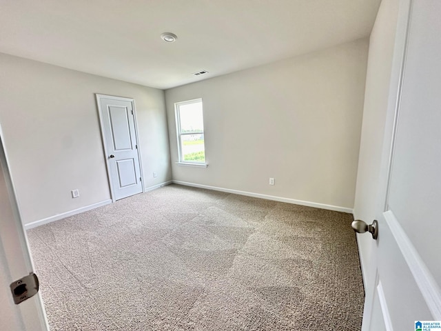 view of carpeted empty room