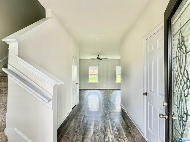 entrance foyer featuring light hardwood / wood-style floors