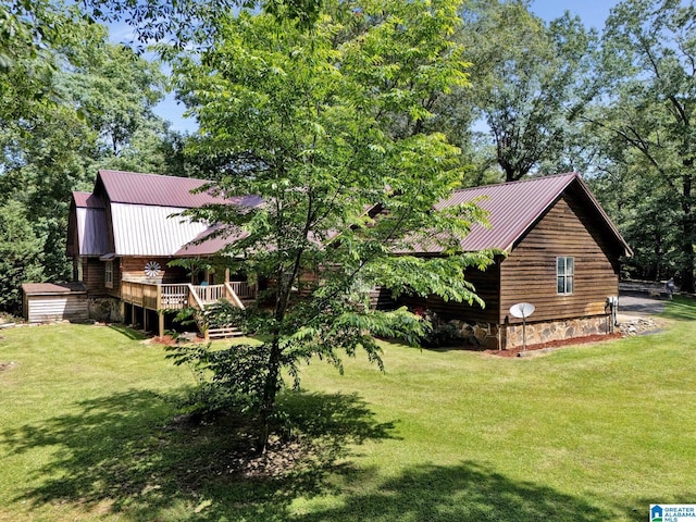 exterior space with a deck